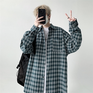 宽松格子衬衫男KD613-P45图片