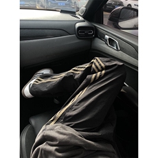 【有货】BN02HH-P45三条杠裤子男山系户外宽松直筒侧边条纹休闲裤，男装休闲裤，星座1007（原301D）