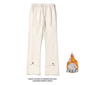 2024 HK24551加绒 白底大码美式微喇冲锋裤M-5X HK241006-P60图片