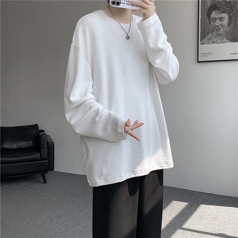 现货T10179-特批40控78秋冬磨毛打底衫高质量长袖百搭大码T恤,男装T恤,电商A059