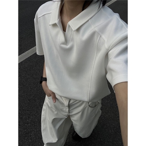 现货重磅POLO衫夏季短袖翻领半袖上衣cleanfit正肩t恤衫S419特28图片
