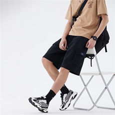 夏季工装短裤男潮码宽松五分裤青少年直筒潮牌中裤子KK143-P40，男装牛仔裤，星座911-3