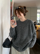 新款女装宽松羊毛衫时尚百搭舒适保暖，女装羊毛衫，恩泰羊绒