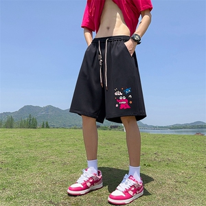 25年直播抖音得物品质运动男中裤五分休闲短裤K315P30控48图片