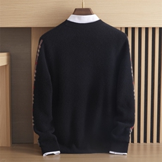 毛衣针织衫2024年秋季圆领长袖时尚都市羊绒，男装羊绒套衫，绒誉暖羊绒