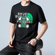 时尚短袖T恤男薄款圆领上衣服夏季新款青年男士百搭潮流体恤衫潮,男装T恤,电商B212（原钱塘6029）