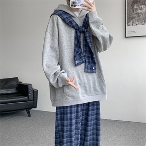 小众两连帽撞色大码卫衣套装T797 特P65 K797 特P42 TZ797特P107图片