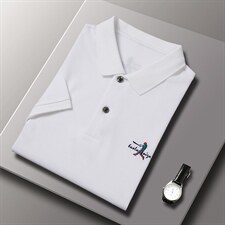 翻领短袖T恤男士上衣22夏季新款百搭大众休闲服潮流纯色体恤男装，男装T恤，电商B212（原钱塘6029）