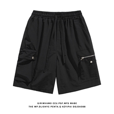 白底超电商A188-DK2001-TP48100聚酯纤维夏季宽松休闲短裤控80，男装休闲裤，电商A188