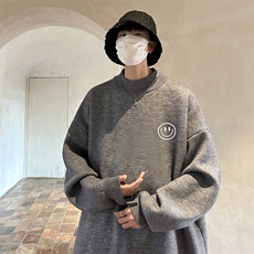 控68半高领毛衣男士大码针织衫男毛线衣男M18224-P45加绒款-P65，男装针织衫/毛衣，电商A040