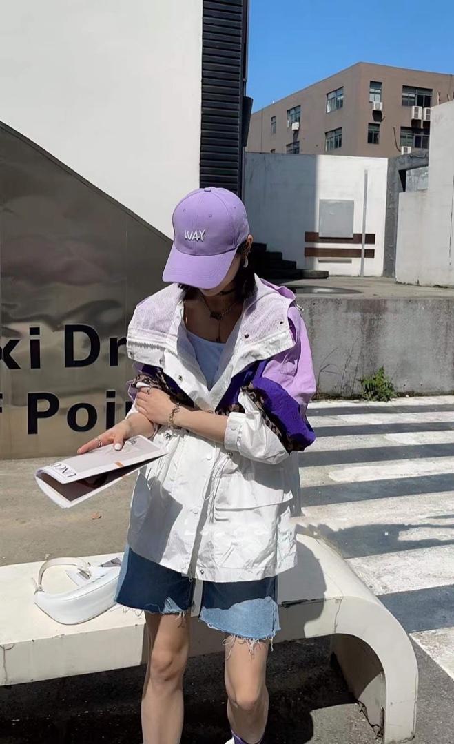 2023春季新款时尚百搭气质休闲高级拼色显瘦外套,女装其它,L·H·X