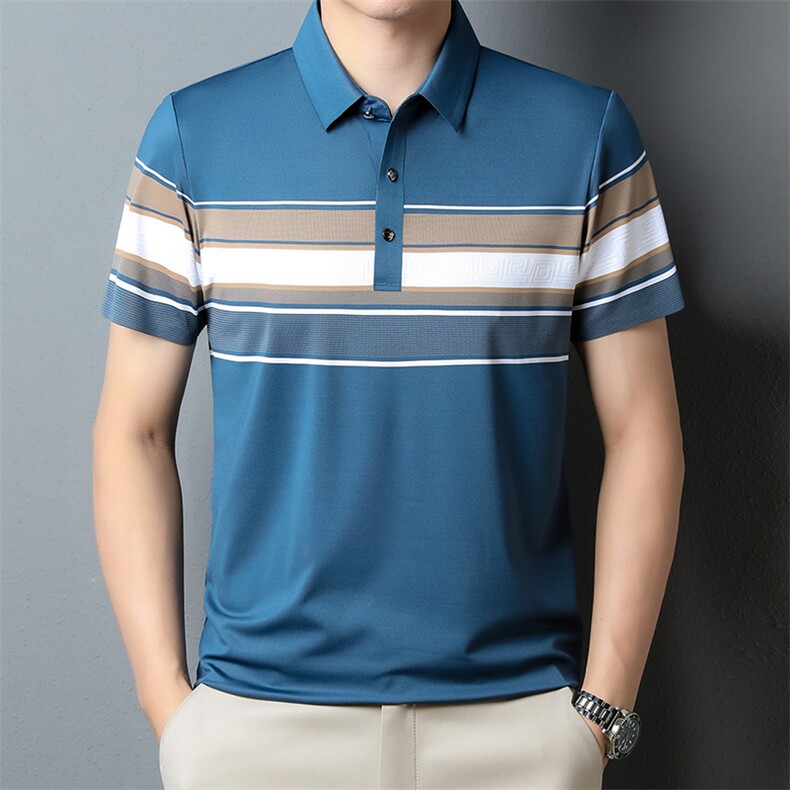 高品质翻领时尚百搭宽松短袖青年潮流POLO上衣夏季T恤PL2315-P70，男装Polo衫，星座1105-3