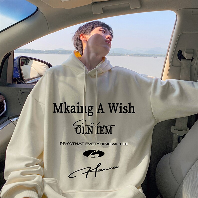 抖音得物供货可提供视频秋冬重磅美式宽松连帽卫衣DL2082，男装卫衣，电商A486