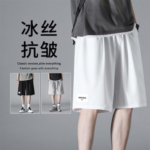 冰丝透气柔顺亲肤休闲百搭清爽速干夏季五分冰丝裤 DK510特批17图片