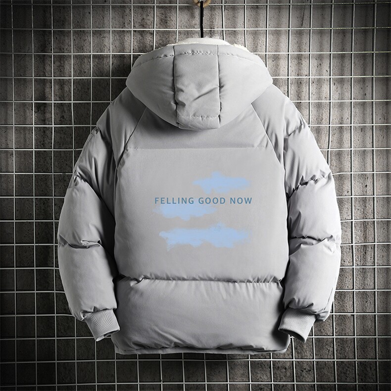 MY16143-P100加厚加绒连帽衣男大码服男面包服男网格挂拍,男装棉衣,电商A040A