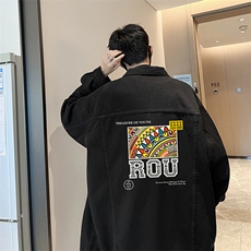 牛仔夹克男大码牛仔外套男茄克NJ77370-P60，男装夹克，电商A040