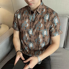 数码印花POLO衫冰丝弹力T恤韩版直播抖音商城T03310B-1P45，男装T恤，星座310B-1