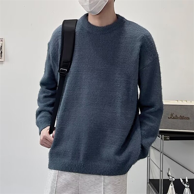 MY928-韩版潮流毛衣宽松日系针织衫冬季ins慵懒线杉,男装针织衫/毛衣,星座1002-2