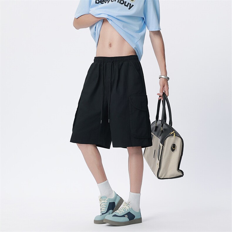 现货大码宽松休闲裤短裤工装裤五分裤A014-DY2373-P45控58图片