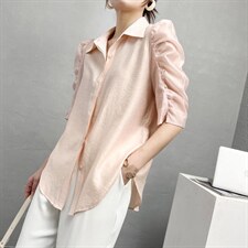 2022年新款面料柔软亲肤舒适感十足，显瘦百搭衬衣，其它，序儿