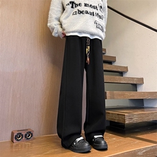 8XL-M加绒雪尼尔裤子秋冬麦穗纹卫裤潮牌直筒休闲长裤KZ1938/P58，男装休闲裤，电商B238
