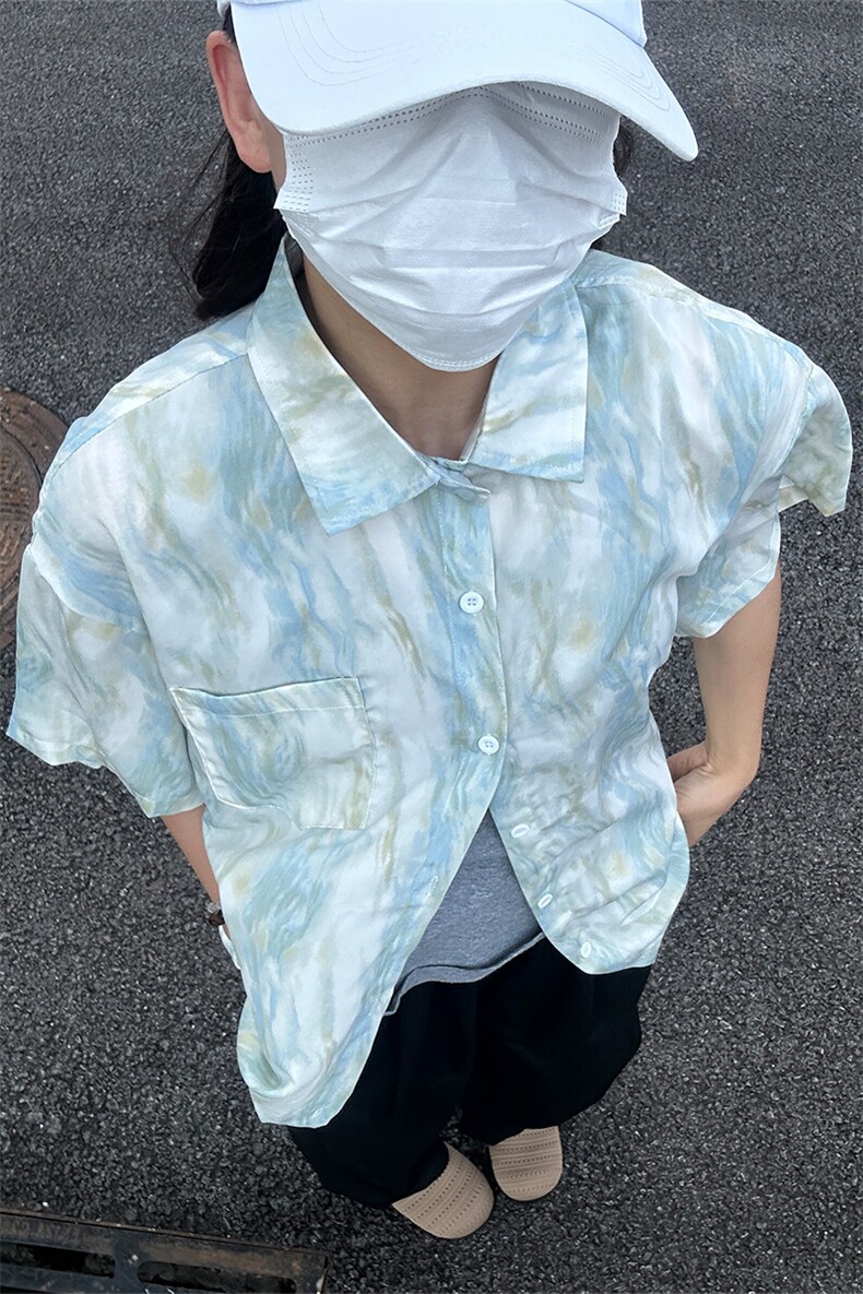 2025夏季新款港风夏威夷冰丝沙滩衬衫印花短袖CS309-P30,男装T恤,星座301C-5