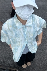 2025夏季新款港风夏威夷冰丝沙滩衬衫印花短袖CS309-P30，男装T恤，星座301C-5