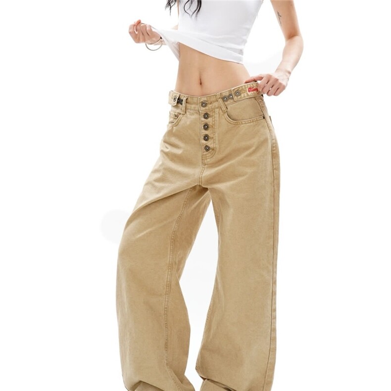 【高质量现货特批48】男女春秋腰头刺绣牛仔裤610A-B5109，男装牛仔裤，星座610A