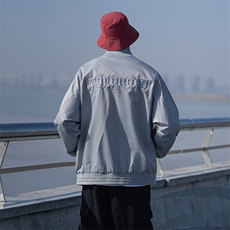 春季新品时尚绣花夹克高级感潮流宽松百搭夹克外套CYJK9250-P80，男装夹克，电商A128