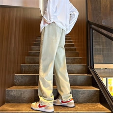 K1223-p35-控58oversizecleanfit牛仔裤褶皱直筒裤老爹裤长裤，男装牛仔裤，星座103A-1