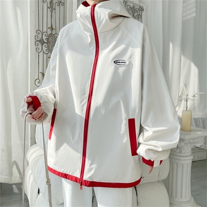 JK9012/P70春装新款两面服夹克男防水冲锋衣宽松大码外套两面穿图片
