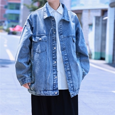 1刺绣拼接牛仔夹克男外套男大码潮港风外套男NZ77065P95控128，男装夹克，星座226-2