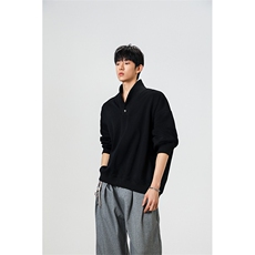 韩系学院风设计cleanfit卫衣简约纯色休闲打底常规P49加绒P59，男装T恤，电商B319