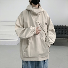高品质防水连帽冲锋衣斜门襟外套夹克cwy233-P85控118，男装夹克，电商B370