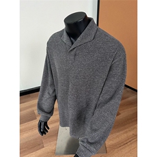 罗马格奢品正肩长袖Polo衫男老钱风打底t恤猫眼宝石扣特P48，男装Polo衫，电商C306-1