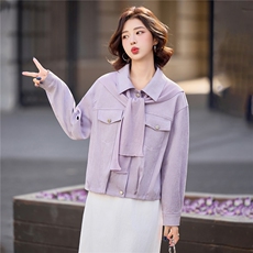 2026年春季女士休闲风外套，女装短外套，红依一坊