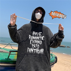 秋冬港风宽松圆领X5662-港风图1-棉-常规P70控88-加绒P80控98，男装卫衣，电商A061-1