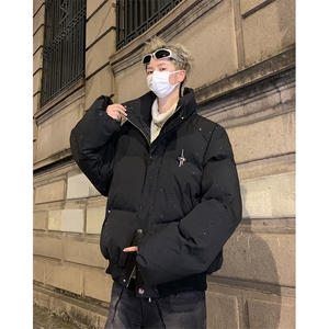 405A 美式高街个性金属设计印花满天星棉服  MY24912-特批85控158图片