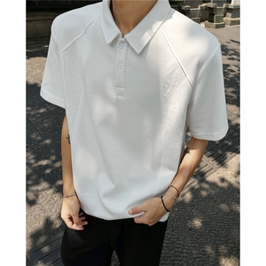 外景 重磅POLO衫短袖翻领半袖上衣cleanfit正肩t恤衫 H1093特P28图片
