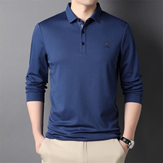 B988春季精品欧货品质POLO衫翻领长袖T恤主推高端P62，男装T恤，钱塘207-3