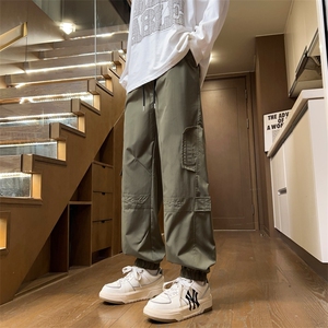 量大优 供视频 速干冲锋口袋刺绣束脚长裤男 CK918-特p30图片