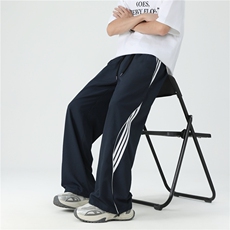 现货已到仓！三条杠宽松休闲裤男抖音得物可送样-EX50550-特批35，男装休闲裤，电商A061