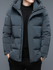 冬季棉衣男中年商务休闲羽绒棉服加厚保暖棉袄爸爸宽松冬装外套，男装羽绒服，电商B212（原钱塘6029）