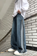 秋冬季美式高街牛仔裤男潮牌个性显高休闲裤G805/P50，男装牛仔裤，电商D202-1
