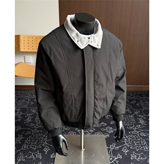 羊羔毛毛领棉服派克服男女冬季2025新款立领工装棉衣外套P78，男装棉衣，电商C306-1