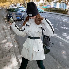 2C085-Q055P290新款连帽收腰90白鸭绒羽绒外套K458，女装羽绒服，2C085