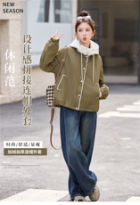 2025年时尚流行简约派克服保暖外套冬季上市，女装棉衣/棉服，涵亦佰惠