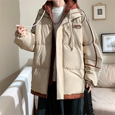 棉衣男冬季港风宽松假两件连帽休闲学生棉服MD8888-P90(抖音勿上，男装棉衣，星座214-3