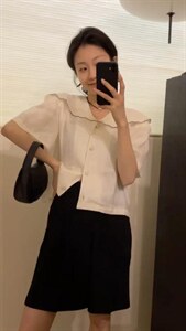 夏季料短袖上衣图片