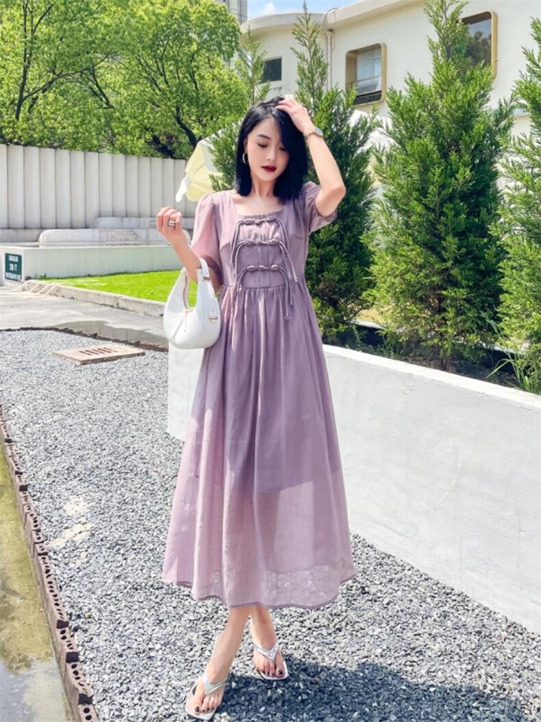 复古风的连衣裙，女装连衣裙，天使公主